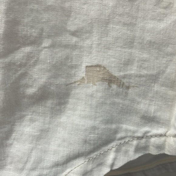 Tommy Bahama - Baggy 100% Linen Button Down Shirt - Cream Neutral - M - Picture 3 of 10